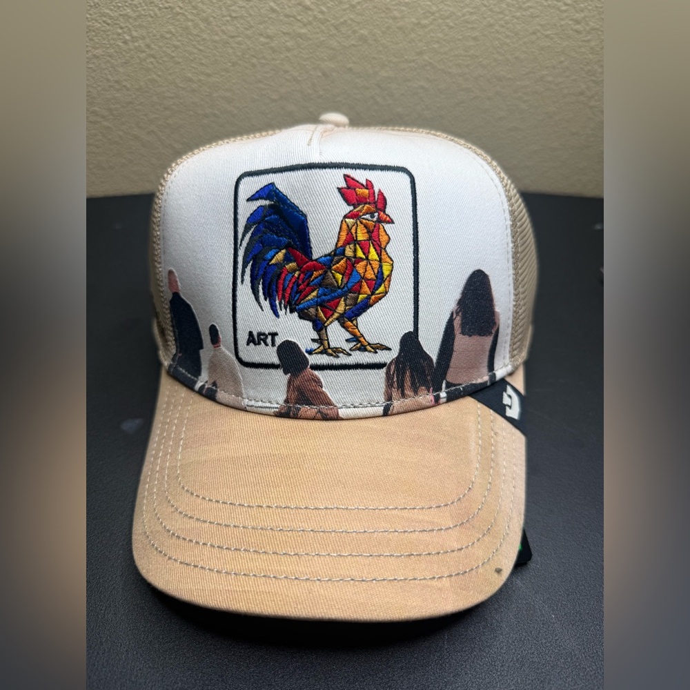 Goorin Bros Art Rooster Trucker Hat Museum Print Snapback